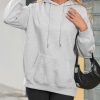 Womens Oversized Hoodies 2025 Fleece Sweatshirts Long Sleeve Pullover with Pocket Fall Winter Outfits Y2k Clothes
