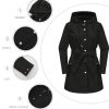 Women's Lightweight Anorak Utility Jacket Button Down Spring Waterproof Coat Fall Casual Hoodies