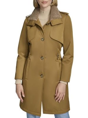 womens Classic Transitional Water-resistant Insulated Trench Coat