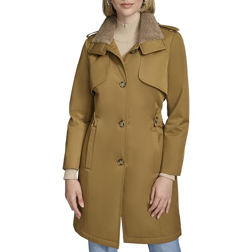 womens Classic Transitional Water-resistant Insulated Trench Coat