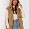 Women's 2025 Fall Spring Vest Casual Sleeveless Hooded Zip Up Jacket Trendy Winter Coat Outerwear