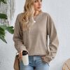 Women's Casual Corduroy Sweatshirts 2025 - Comfortable Long Sleeve Crewneck Pullovers for Fall and Winter