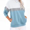Womens Sweatshirts Cotton Crewneck Tops Long Sleeve Cute Lightweight Fall Winter Loose Casual Pullover with Pockets