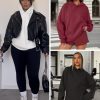 Womens Oversized Hoodies Fleece Sweatshirts Long Sleeve Sweaters Pullover Fall Clothes with Pocket