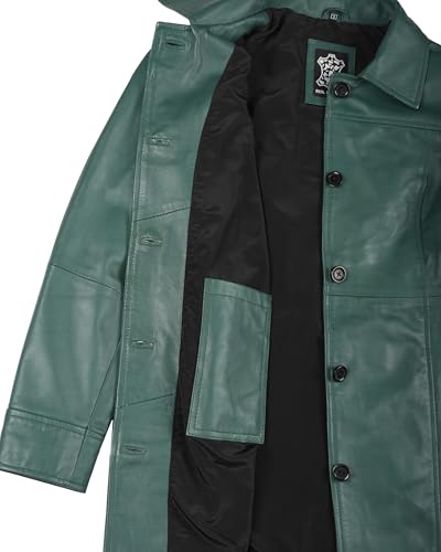 Leather Coats for Women - Carcoat Style Winter Fashion Womens Long Leather Jackets