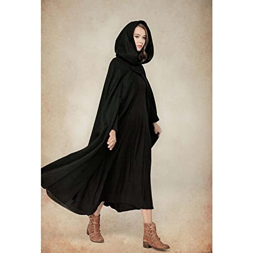Gothic Women's Autumn and Winter Cloak - Extended Trench Coat in Harajuku Style