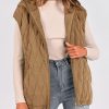 Women's 2025 Fall Spring Vest Casual Sleeveless Hooded Zip Up Jacket Trendy Winter Coat Outerwear