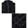 Medieval Costumes Steampunk Long Trench Coat Gothic Victorian Vintage Tailcoat Jacket Mens Double Breasted Zipper Coat