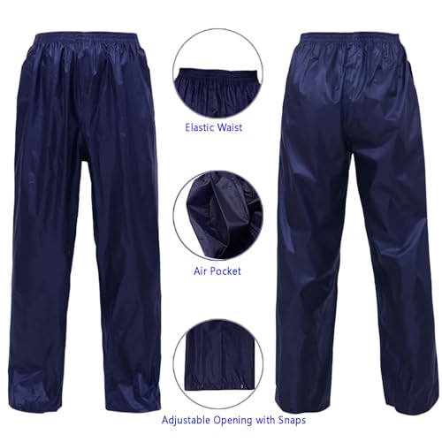Rain Suit Jacket/Trouser for Men Women Waterproof Lightweight Rain Gear for Outdoor Farm Fishing Motorcycle