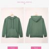 Womens 2025 Hoodies Button Collar Drawstring Hooded Pullover Sweatshirt Casual Long Sleeve Tops Shirts