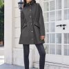 Raincoat Women Waterproof Long Hooded Rain Jacket Trench Coats Windbreaker Travel Jacket