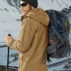 Men's Winter Casual Thicken Multi-Pocket Outwear Jacket Coat With Removable Hood