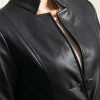 Women's Belted Long-Sleeved Single-Breasted Spring Soft Waterproof Leather Trench Coat