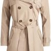 Womens Trench Coat - Water Resistant Double Breasted Long Trench Coat For Women - Outerwear Jacket (S-XL)