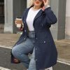 Plus Size Rain Jackets for Women Raincoats Waterproof Windbreaker Jacket Hooded Outdoors Trench Coat with Pockets