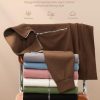 Womens Sweatshirt Waffle Knit Long Sleeve Lapel Half Zip Up Casual Lightweight Soft Sweatshirts Loose Pullover Tops