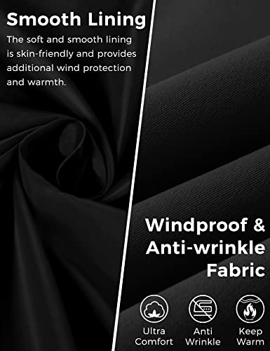 Women's Plus Size Trench Coat Double-Breasted Waterproof Lapel Overcoat Stylish Pea Coat with Detachable Hood