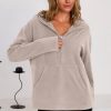Hoodies for Women Soft Fleece Half Zip Up Hoodie Long Sleeve Casual Pullover Oversized Sweatshirt Hooded Tops