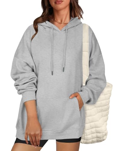 Womens Oversized Hoodies 2025 Fleece Sweatshirts Long Sleeve Pullover with Pocket Fall Winter Outfits Y2k Clothes
