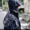 Raincoat for Men Waterproof Long Rain Jacket with Stowable Hood Lightweight Rain Gear Poncho for Unisex
