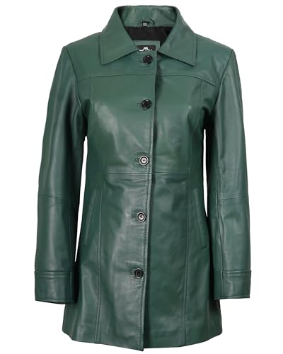 Leather Coats for Women - Carcoat Style Winter Fashion Womens Long Leather Jackets