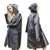 L-Rain Durable TPU Clear Rain Coat for Adults - Women and Men Fashion Hooded Rain Poncho