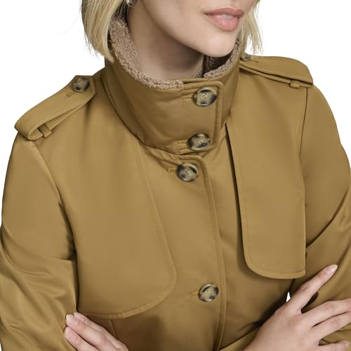 womens Classic Transitional Water-resistant Insulated Trench Coat