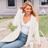 Open Front Long Cardigan Sweaters for Women Trendy 2025 Fall Winter Oversized Sweater Coats Knit Coatigan Jackets