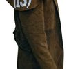 Yolo Jackets Men's New NCR Veteran Ranger Cowboy Western A-7 Brown Long Duster Coat Leather Trench Coats Men Full Length