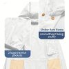 Men's Packable Waterproof Running Rain Coats Reflective Cycling Jacket Windbreaker With Removable Hood