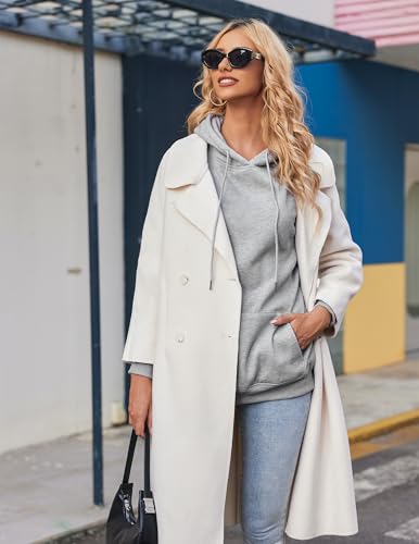 Womens Oversized Hoodies 2025 Fleece Sweatshirts Long Sleeve Pullover with Pocket Fall Winter Outfits Y2k Clothes