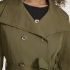 womens Short Peplum Trench Coat