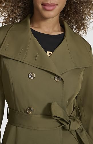 womens Short Peplum Trench Coat