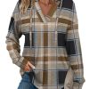 Hoodies for Women Trendy Fall Fashion 2025 V Neck Oversized Sweatshirt Plus Size Tops Clothes