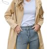 Long Packable Rain Jacket Women Waterproof - Raincoat for Women Rain Coat with Hood Lightweight Outdoor Windbreaker