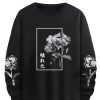 Men's Dragon Letter Graphic Print Sweatshirt Long Sleeve Round Neck Tops Casual Pullovers