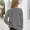 Women's Halloween Sweatshirts Skull Graphic T Shirts Long Sleeve Pullover Tops Gothic Fall Clothes 2025