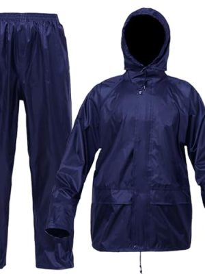 Rain Suit Jacket/Trouser for Men Women Waterproof Lightweight Rain Gear for Outdoor Farm Fishing Motorcycle