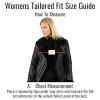 Women's Gothic Leather Edwardian Victorian Flare Coat