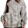 Camo Sweatshirt for Women Mens Oversized Fleece Camouflage Maple Leaf Crewnecks Pullover Tops Hunting Hoodies