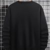 Men's Dragon Letter Graphic Print Sweatshirt Long Sleeve Round Neck Tops Casual Pullovers
