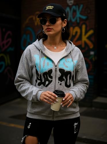 Y2K Hoodies for Women Men Unisex Teen Girls Juniors Aesthetic Hoodie Sweatshirts Streetwear Outfits