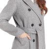 Women's Wool Blend Trench Coat, Gray