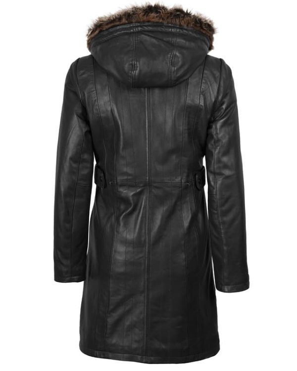 Leather Coat Women - Real Lambskin Stylish Leather Coat for Women