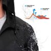 Men's Rain Jacket Cycling Running Jackets Waterproof Raincoat with Hood Windbreaker Hiking Jacket Rain Coat