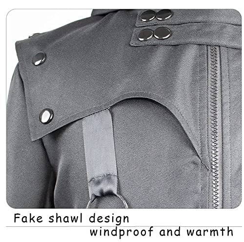 Retro Victorian Steampunk Medieval Jacket Coat Gothic Costume Halloween