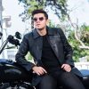 TLC Black Real Leather Trench Coat for Men – 3/4 Length Car Coat – Genuine Lambskin Jacket - Classic Button-Up Soft Coat Men