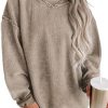 Women's Casual Corduroy Sweatshirts 2025 - Comfortable Long Sleeve Crewneck Pullovers for Fall and Winter