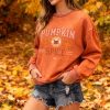 Pumpkin Spice Shirt for Women Thanksgiving Sweatshirt Pumpkin Graphic Hello Fall Pullovers Fall Season Top