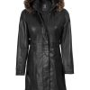 Leather Coat Women - Real Lambskin Stylish Leather Coat for Women